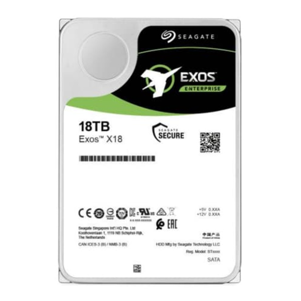 EXOS X18 18TB SAS 3.5IN 7200RPM