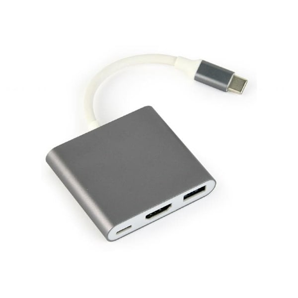 Gembird A-CM-HDMIF-02-SG USB graphics adapter 3840 x 2160 pixels Grey Grå