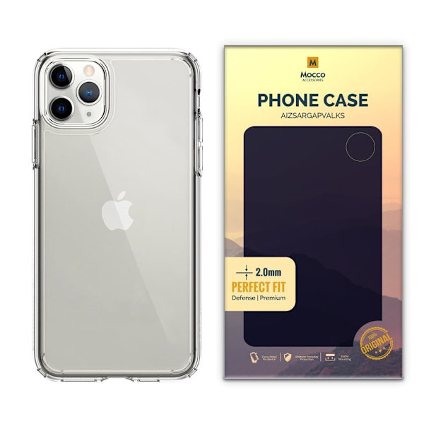 Mocco Original Clear Case 2mm Silicone Case for Apple iPhone 11 Pro Transparent