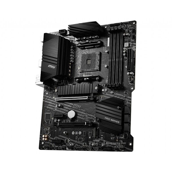MSI | B550-A PRO | Processor family AMD | Processor socket AM4 | DDR4 DIMM | Memory slots 4 | Supported hard disk drive interfaces SATA, M.2 | Number