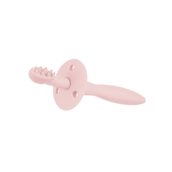 CANPOL BABIES silicone toothbrush with teether and shield for gums and first teeth, 51/500_pin