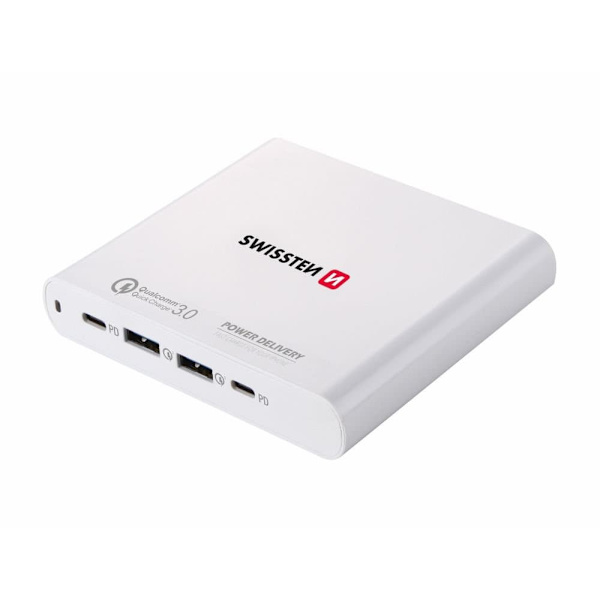 Swissten Travel Charger Notebooks and MacBook / 87W / PD3.0 / QC3.0 / PPS