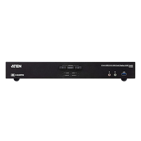 ATEN CS1842 2-Port USB 3.0 4K HDMI Dual Display KVMP Switch - KVM / audio / USB switch - 2 ports