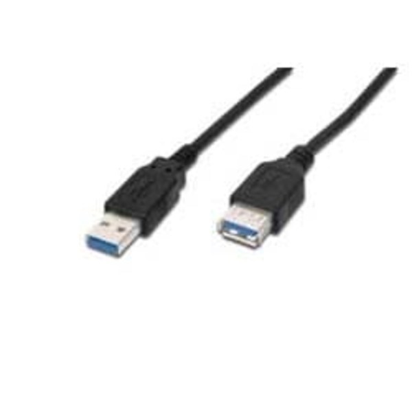 Kabel przedłużający USB 3.1 Gen.1 SuperSpeed 5Gbps Typ USB A/USB A M/Ż czarny 1,8m