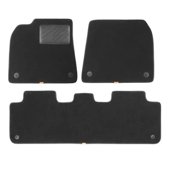 COVOR AUTO Baseus T-Space, set 6 bucati compatibil Tesla Model Y, realizat din TPE+velvet, negru "C20751300111-02" - 6932172634346