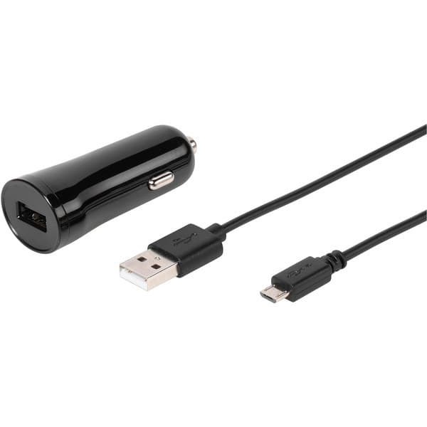 Vivanco car charger USB 2.4A 1,2m (60022) Sort