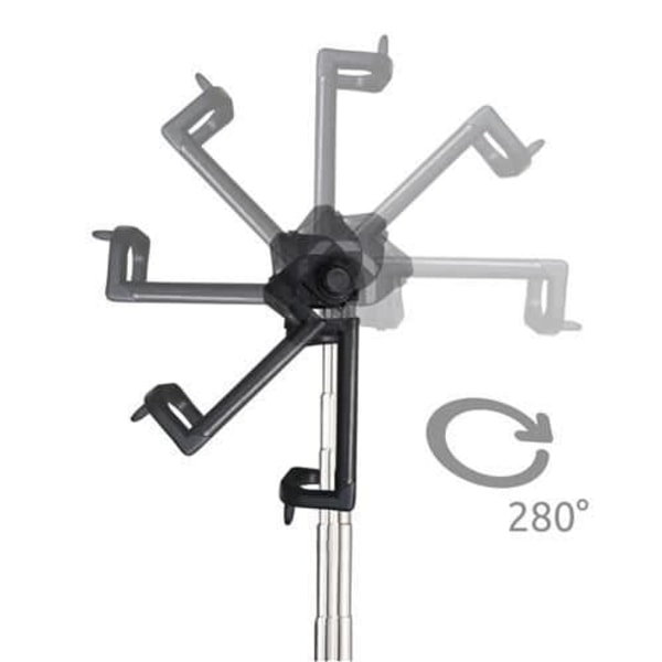 RoGer Selfie Stick + Tripod Stand with Bluetooth Remote Control