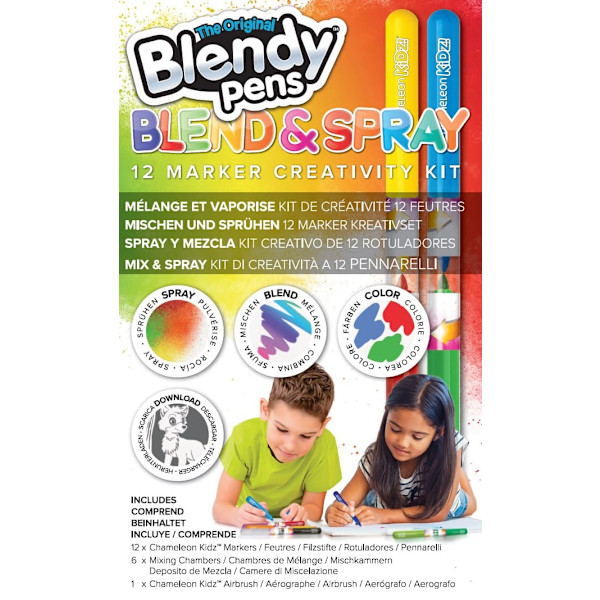 BLENDY PENS Stationery set Markers Blend and Spray, 12 pcs