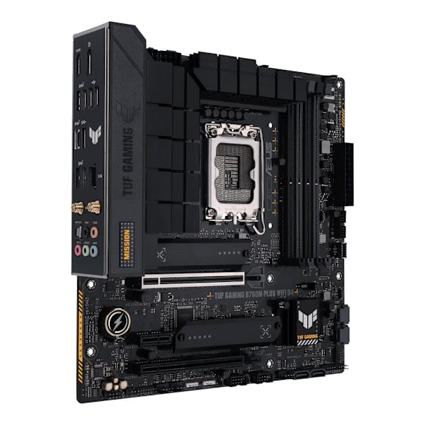 ASUS TUF GAMING B760M-PLUS WIFI D4 / Intel B760 / LGA1700 /4x DDR4 / 2x M.2 / DP / HDMI / 1x USB-C / WIFI / mATX