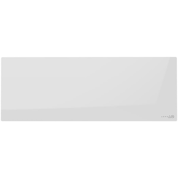 AENO Premium Eco Smart Heater, 700W, Tempered glass, Infrared+convection heating type, Plug type: Europe (E/F type), WHITE