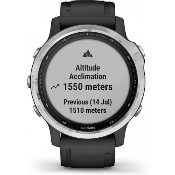 Garmin Fenix 6S Solar, silver/black