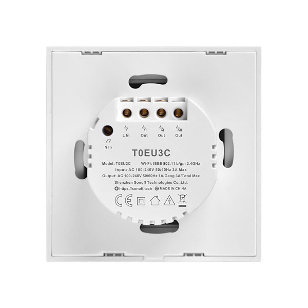 Smart Switch WiFi  Sonoff T0 EU TX (3-channels)
