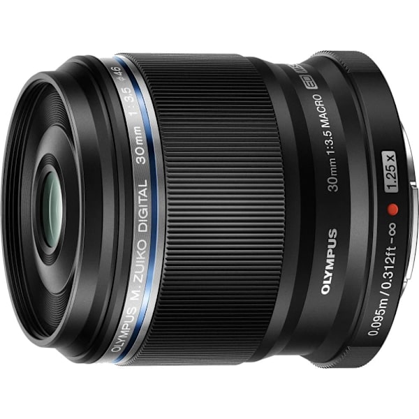 M.Zuiko Digital ED 30mm f/3.5 Macro lens, black Sort