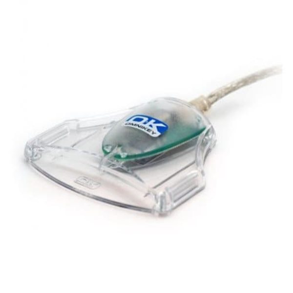 HID OMNIKEY® 3021(FW2.04) R30210315-1 USB Smart Card Reader Grå, Transparent
