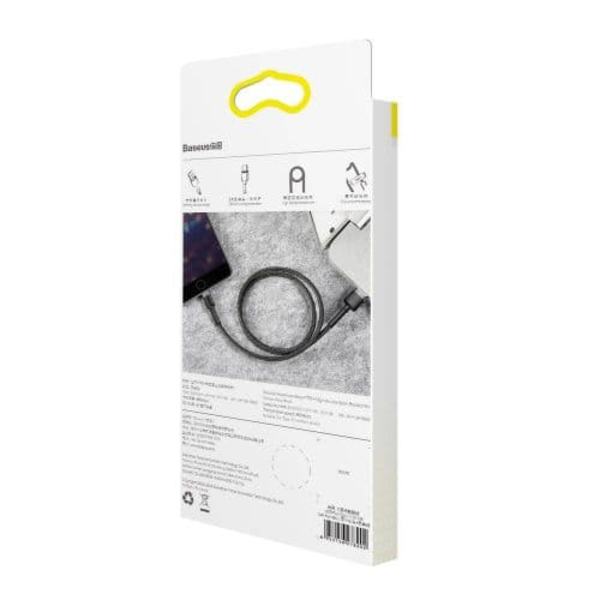 Baseus Lightning Cafule Cable 2.4A 0.5m Gray + Black (CALKLF-AG1)