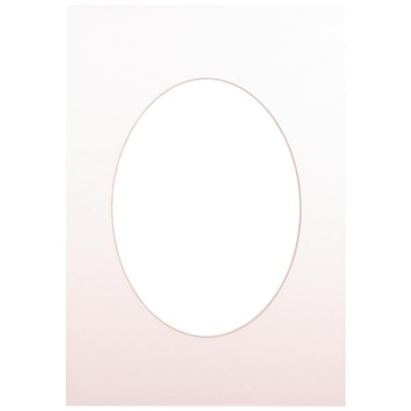 Passepartout 21x29.7, soft white oval
