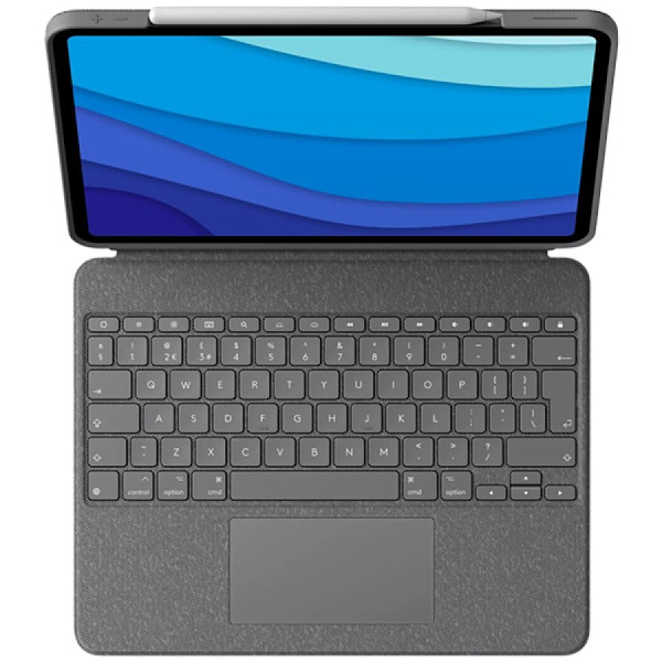 Etui z klawiaturą Combo Touch US iPad Pro 11 1,2,3 Gen szare