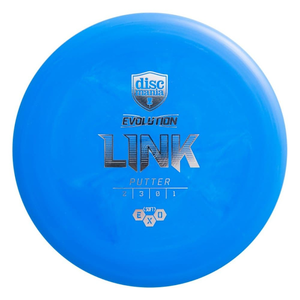 Discgolf DISCMANIA Putter SOFT EXO LINK Evolution Blue 2/3/0/1