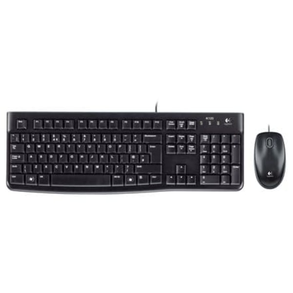 LOGITECH MK120 Corded Combo - BLACK - USB - US INT'L - EER
