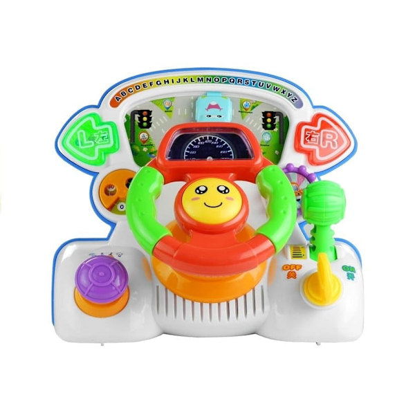 Interactive Steering Wheel Educational Sounds Lights