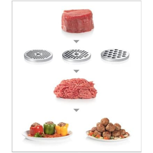 Bosch MFW68660 mincer 800 W Black, Chrome