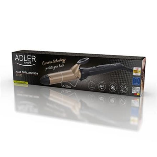 Adler | Hair Curler | AD 2112 | Ceramic heating system | Barrel diameter 32 mm | 55 W | Black Svart, Rose Gold