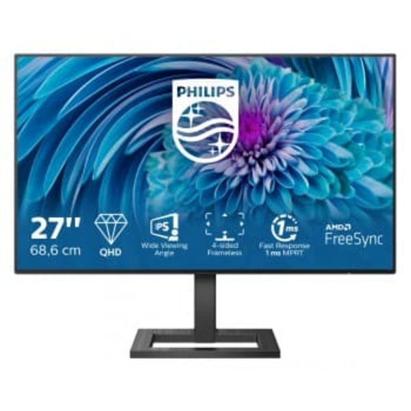 Philips E Line 275E2FAE/00 computer monitor 68.6 cm (27") 2560 x 1440 pixels 4K Ultra HD LED Black Svart
