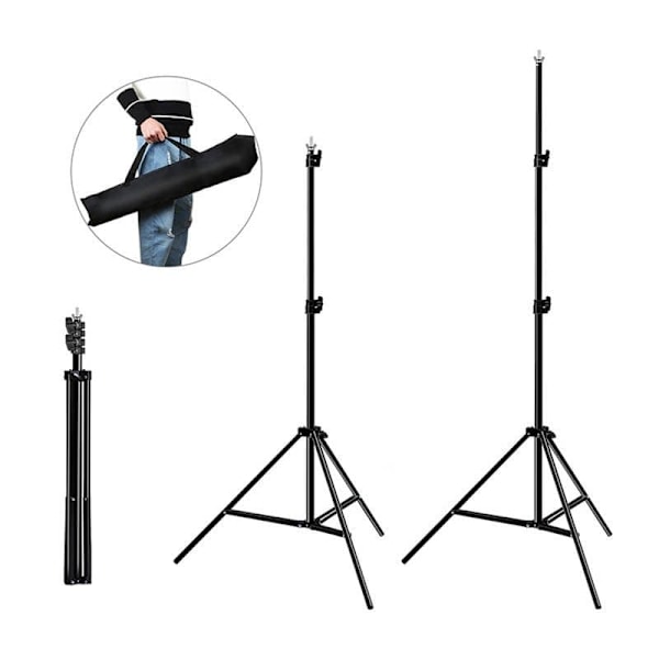 Photo studio background support Puluz 2x2m + Backdrops 3 pcs PKT5204