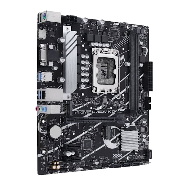 Mainboard|ASUS|Intel B760 Express|LGA1700|Micro-ATX|Memory DDR4|Memory slots 2|2xPCI-Express 4.0 1x|1xPCI-Express 4.0 16x|2xM.2|1x15pin D-sub|1xHDMI|2