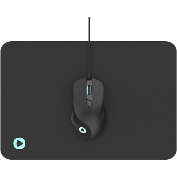 Platinet mouse PMOM010 + mouse pad, black (45571)