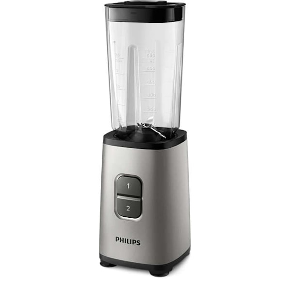 Philips Mini Blender | HR2604/80 Daily Collection | Tabletop | 350 W | Jar material Plastic/Glass | Jar capacity 0.6+0.6 L | Ice crushing | Pearl meta