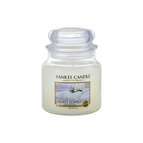 Yankee Candle Classic Medium Jar Candles Scented candle Fluffy Towels 411 g