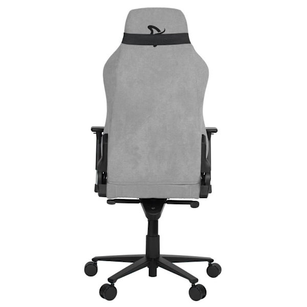 AROZZI herní židle VERNAZZA Soft Fabric Light Grey/ povrch Elastron/ světle šedá