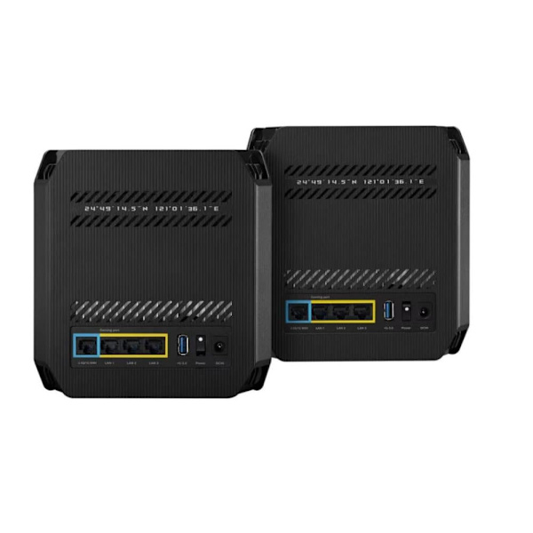 Wifi 6 802.11ax Tri-band Gigabit Gaming Mesh System | GT6 ROG Rapture (2-Pack) | 802.11ax | 574+4804+4804 Mbit/s | 10/100/1000 Mbit/s | Ethernet LAN (