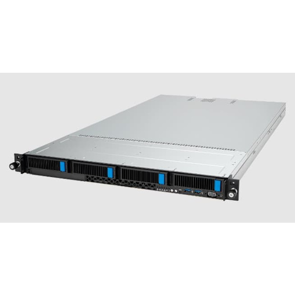 ASUS RS500A-E12-RS4U Socket SP5 Rack (1U) Black, Silver Sort, Sølv