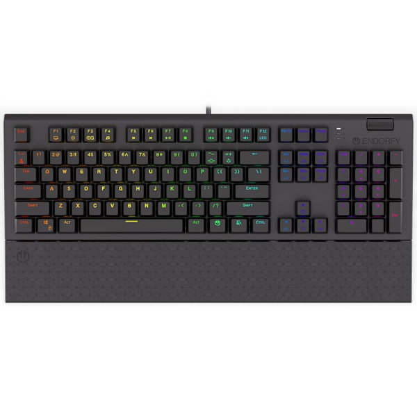 Endorfy herní klávesnice Omnis Kailh BL RGB / USB / blue switch / drátová /mechanická/US layout/černá RGB Sort