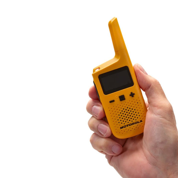Motorola T72 walkie talkie 16 channels, yellow
