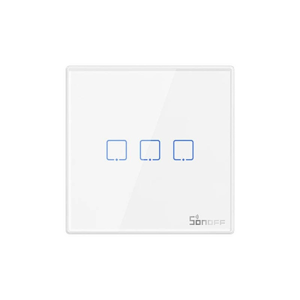 Smart Wireless Wall Switch Sonoff T2EU3C-RF 433MHz (3-channel)