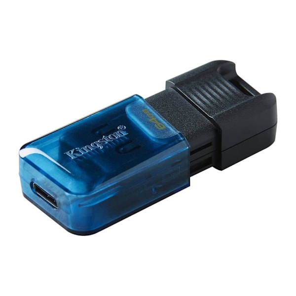 Zibatmiņa Kingston DataTraveler 80 M 64GB USB-C Sort, Blå