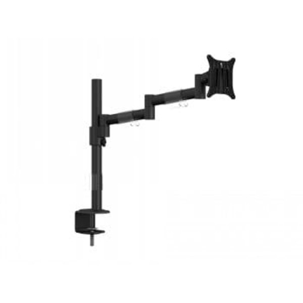 Multibrackets M VESA Deskmount Officeline Single II Black | VESA 75x75-100x100 | Max 8kg | Desk clamp | Black Sort