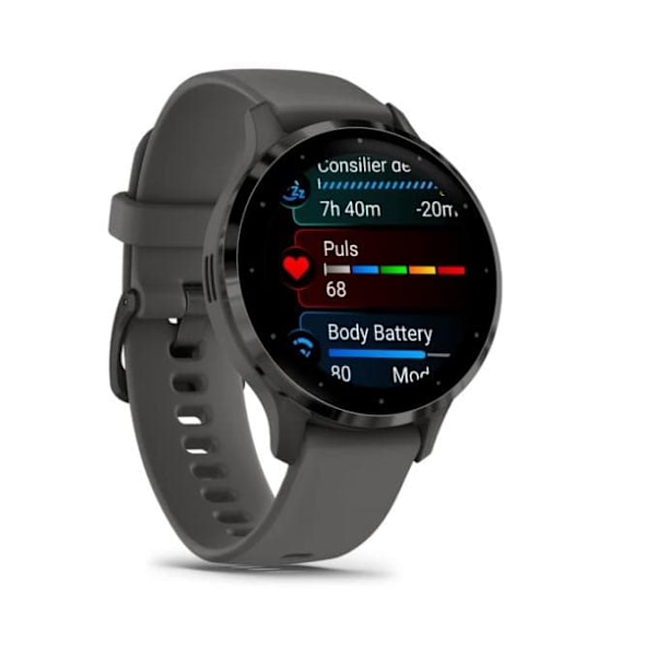 Garmin Venu 3S 3.05 cm (1.2") AMOLED 41 mm Digital 390 x 390 pixels Touchscreen Grey Wi-Fi GPS (satellite)