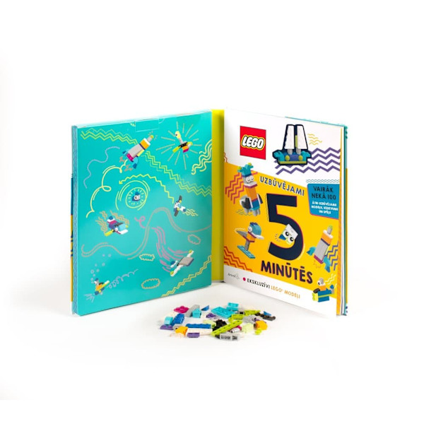 LEGO ICONIC Activity Book "5-Minute Builds"- Latvian