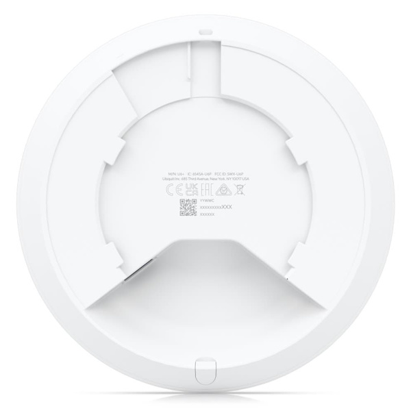 UBIQUITI U6+, WiFi 6, 4 spatial streams, 140 m² (1,500 ft²) coverage, 300+ connected devices, Powered using PoE, GbE uplink.
