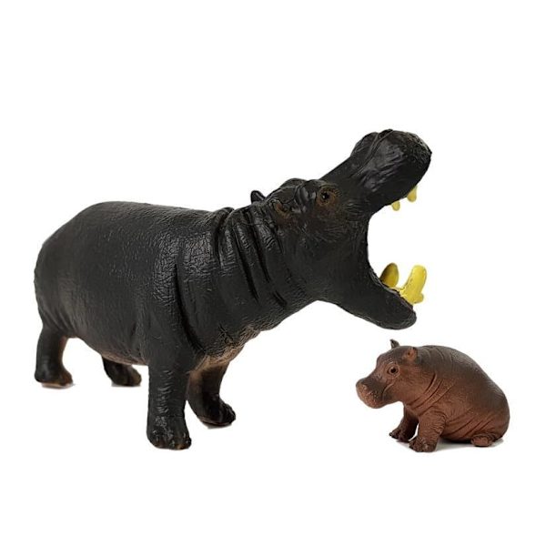 Set of figures Animals Africa Hippo Zebra