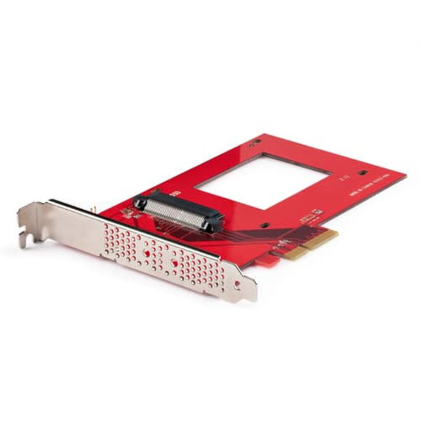 StarTech.com U.3 to PCIe Adapter Card PEX4SFF8639U3 Rød