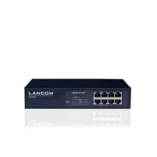 LANCOM GS-1108P Unmanaged Gigabit Ethernet (10/100/1000) Power over Ethernet (PoE) Black