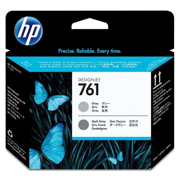 HP 761 original printhead CH647A grey and dark grey standard capacity 1-pack
