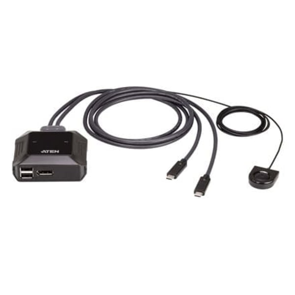 ATEN US3312 - KVM / audio / USB switch - with remote port selector - 2 ports Sort
