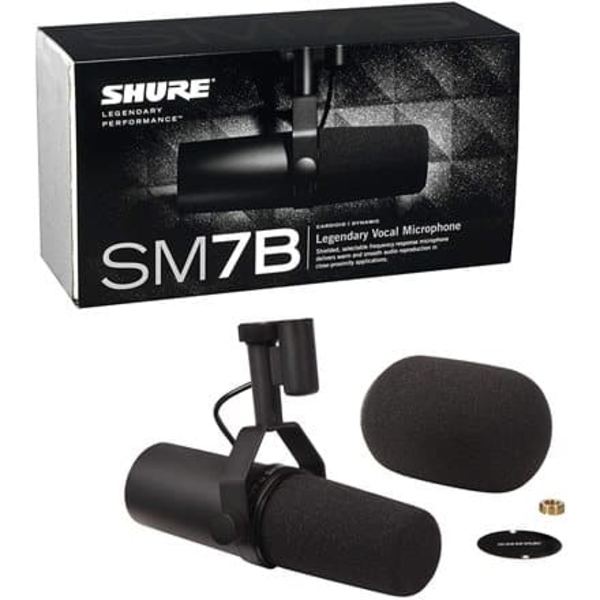 Shure SM7B microphone Black Studio microphone