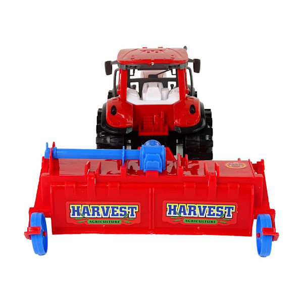 Red Tractor with Plough Friction Drive